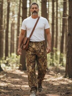 Vintage Trail Tech Super Flauge Game by Lynch Camo Mesh Lined Pants XL